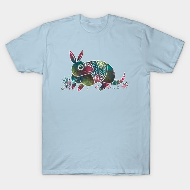 Color-splash Armadillo T-Shirt by stuffbydelle